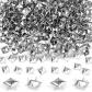 Lot de 200 rivets carr�s en m�tal  Pour cuir, bricolage, punk  Argent�  Pour ...
