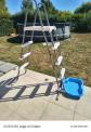 Echelle Piscine de s�curit� 2x3 marches   Hauteur 122 cm