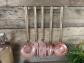 526E   D�coration de Cuisine Ancien Ustensile 5 Louches en Cuivre et Laiton