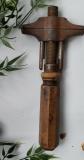 Cl� Anglaise Ancienne TOUT ACIER 20 Outil Collection Vintage �tau Molette Bois
