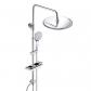 Colonne de Douche Acier inoxydable avec Douchette Salle de Bain R�glable en H...