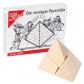 102572 Mini puzzle en bois La pyramide sci�e en 4 petites pi�ces de bois