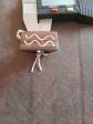 Bague Fantaisie style ethnique   Bague en Bois Vernis , Motif  Vagues Argent�