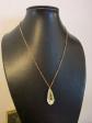 Super collier pendentif baccarat Goutte D'eau cristal
