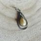 Pendentif vintage en argent avec perle goutte
