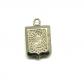 Joli pendentif reliquaire en m�tal argent� d�but 1900