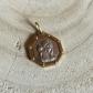 Pendentif signe astrologique Verseau bicolore