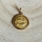 Pendentif Zodiaque Poissons Dor� Vintage