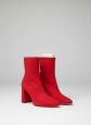 ZARA      STIVALETTI ELASTICIZZATI ROSSI N 37