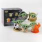 Figurita Baby Yoda The Mandaloriano Lote De 5 Piezas The Child Star Wars