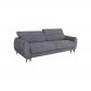 Canap� convertible express   2 - 3 places   SAFIA   Tissu gauffr�   Gris souris