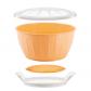 630381 Bol pour p�te lev�e avec syst�me de Chauffage Delicia   26 cm
