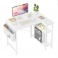 Bureau en forme de L, table de jeu, 100 x 70 cm, avec �tag�res, table d'angle...