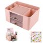 Organiseur de Bureau, Portestylos avec 5 Compartiments et 2 Tiroirs, Multifon...