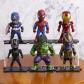Avengers Figurine Spiderman Thor Hulk THANOS Black Panther 6 Pieces 8 And 10 Cm