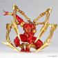 Articulated Iron Spiderman Figurine Revoltech Amazing Gold Red Statue 15Cm