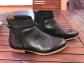 Pretty Leather Boots Strechy Black Heyraud Size 39 Value Mint