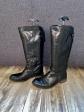 Jolies bottes en cuir de veau noir GEOX RESPIRA taille 41 excellent �tat