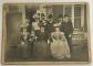ANCIENNE PHOTOGRAPHIE COLLEE SUR CARTON GROUPE ELEGANT PREND LA POSE