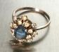 Argent Massif Taille 60, Ancienne Bague Marguerite, Bijoux Anciens-Vintage 925