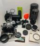 Lot Canon AT 1   Objectif FD 50mm 1:1.8   Extension   Tamron 1:3.8   Accessoires