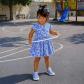 JACADI   ROBE FILLE STYLE PATINEUSE IMPRIM� LIBERTY AVEC TEINTES LUMINEUSES 3A