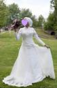 robe de mari�e manches longues non transparente