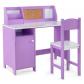 Bureau pour Enfants avec Chaise Tableau d'Affichage Biblioth�que en Bois pour l