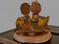 Serre livre vintage enfants bronze-laiton