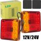 2x Feux Arriere 12V-24V 10 LED Lampes Stop REMORQUE CAMION FOURGON CARAVANE