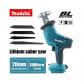 Makita Scie Sabre Sans Fil Bois M�tal Batterie Lithium Portable Neuf FR lampe