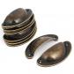 12Pcs Poign�e Coquille fer Porte  Tiroir Bouton Meuble Placard Armoire