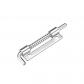 Verrou � ressort 3.3 Pouce Droitier Acier Inox 304 Verrou � baril 5Pcs