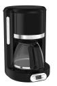 Cafeti�re filtre programmable 24h, Design noir vintage, Capacit� 1,25 L, 10 �...