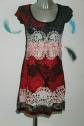 Pretty Black Red White Mandala Desigual Dress Size S Excellent Condition