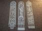 Lot 3 marque pages en dentelle amidonn�e Le Puy et initiale P