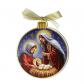 D�coration de No�l ronde de la Sainte Famille 13cm