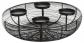 Couronne de No�l en m�tal Noir � 36,5 cm   Couronne de l Avent d�corative ave...