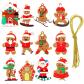 12 Pi�ces Bonhomme Pain d'Epice de No�l, Decoration Noel Sapin, D�corations B...
