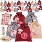 Lot de 24 calendriers de l'Avent � remplir  12 x 15 cm  D�coration de No�l  S...