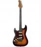 Guitare Electrique Gaucher EKO ST300 SB LH   Type Strat vintage   Sunburst gauch