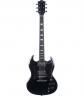 Guitare Electrique EKO DV300 BLK   Type SG vintage   Black