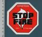 STOP FIRE EXTINCTEUR PARIS   PREVENTION INCENDIE FEU   AUTOCOLLANT
