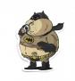 AUTOCOLLANT   BATMAN : SUPER HEROS COMICS HUMOUR - STICKERS