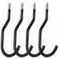 Maclean MC 485   Lot de 4 crochets de plafond, acier, charge maximale 10 kg par;