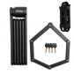 Master Lock Antivol V�lo Pliable � Clefs en Acier Trempr�, 4 cl�s, Support de tr