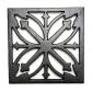 Heavy Duty en Fonte Dessous de Plat en m�tal, r�sistant � la Rouille Noir �ta...
