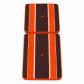 Coussin de chaise - transat vintage orange et marron ray� 115 cm