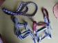 Licols �quitation bleu et marron (1 cheval, 1 poney), avec longe