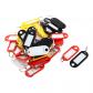 50 Pcs Assorti couleur plastique Cl� ID �tiquette anneau bris� porte cl�fs